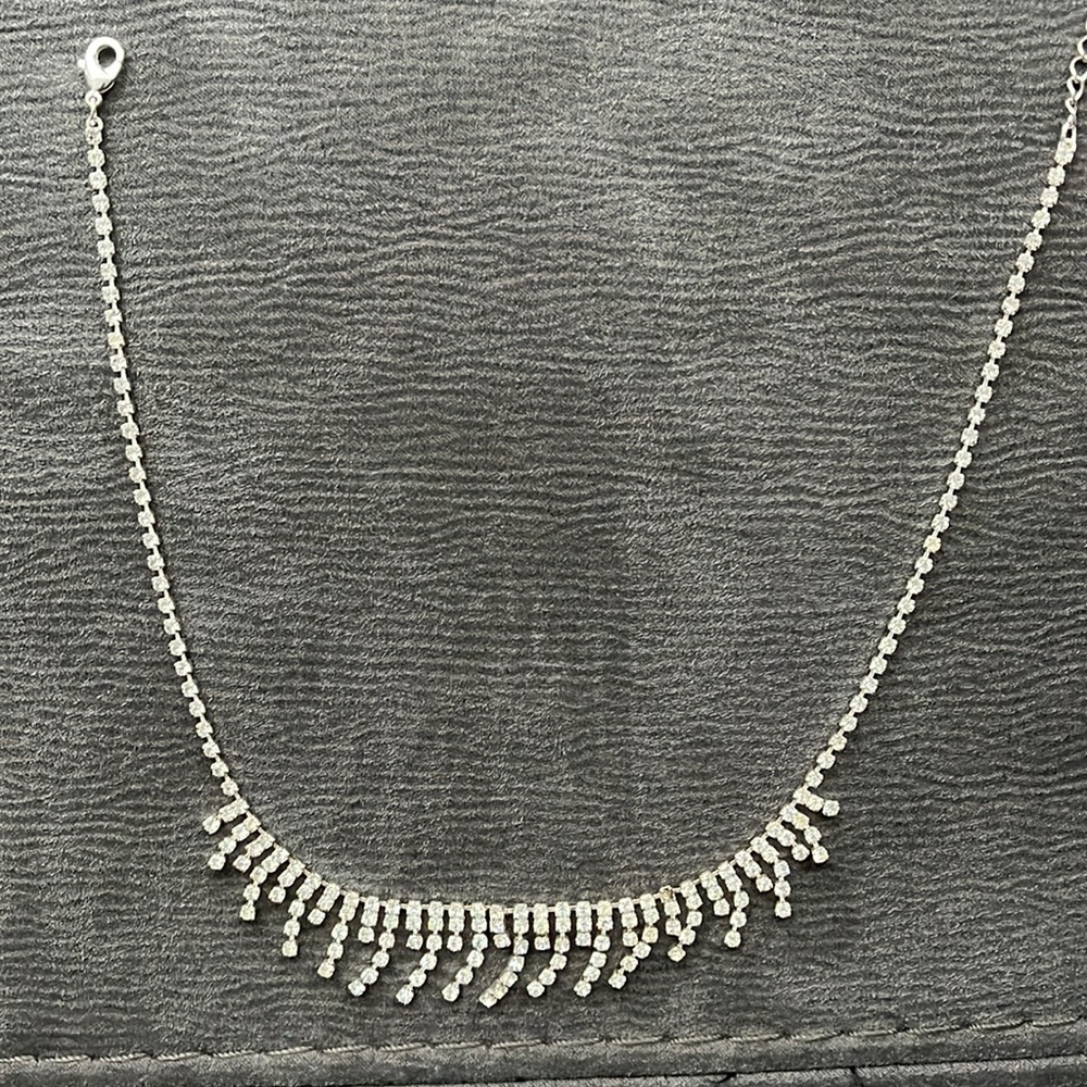Silver stud necklace